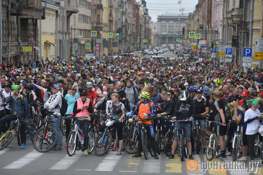 В Петербурге прошёл Большой Велопарад