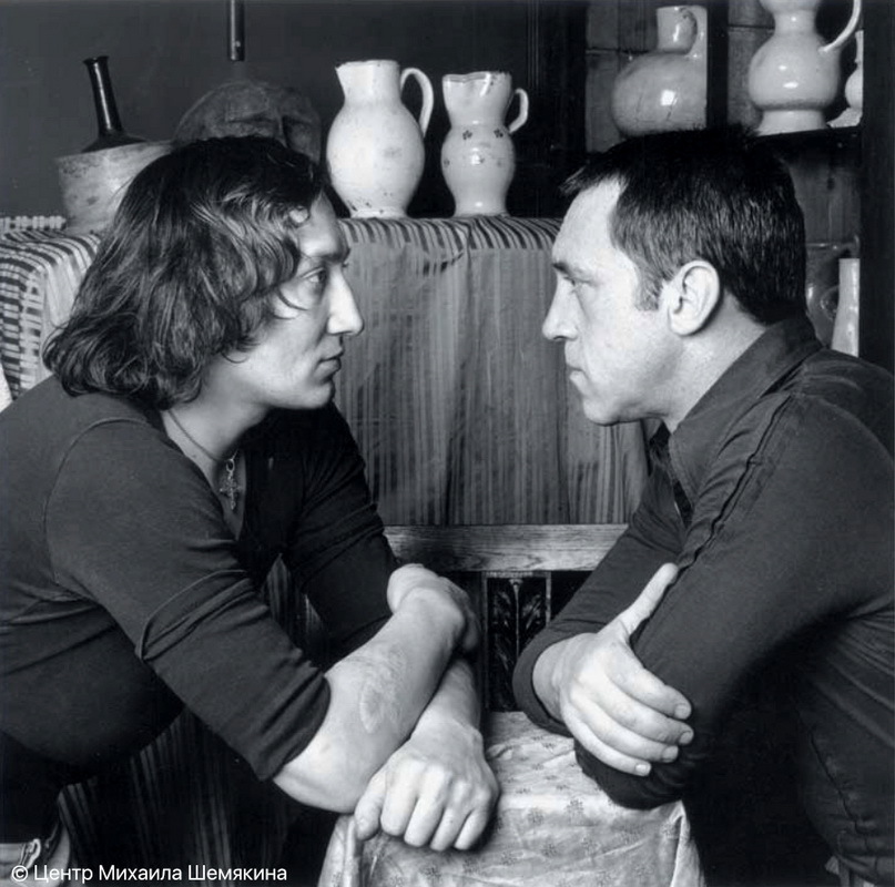 Шемякин и Высоцкий. фото Патрика Бернара, 1976
