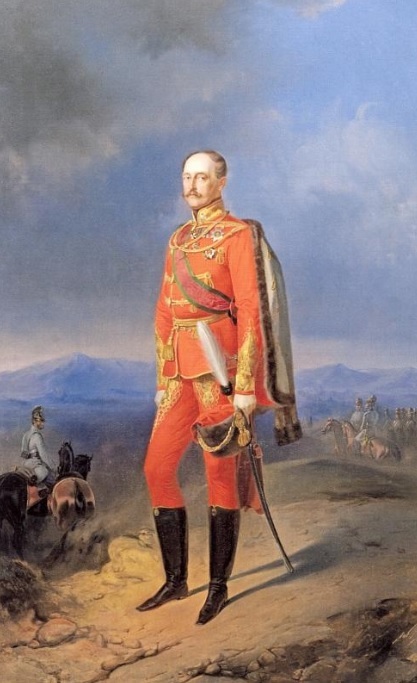 Неизвестный художник. Портрет императора Николая I в австрийском мундире. Конец 1840-х — начало 1850-х. Холст, масло.